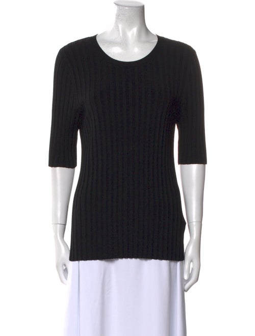 Veronica Beard Scoop Neck Three-Quarter Sleeve T-Shirt