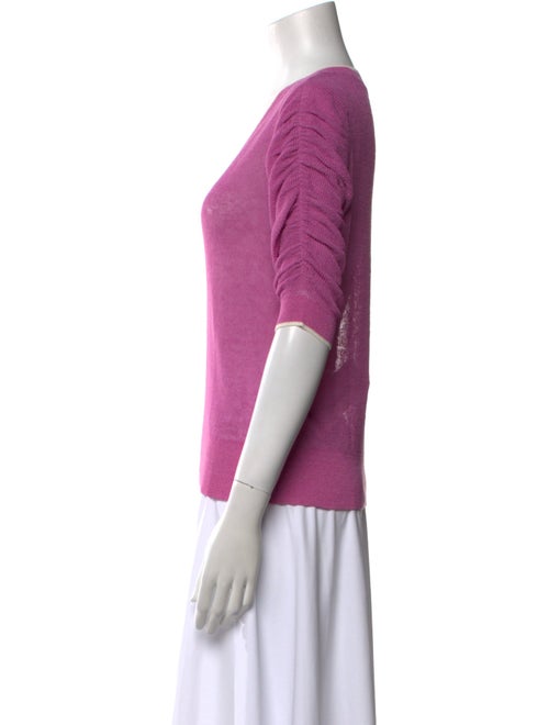 Veronica Beard Linen V-Neck Sweater