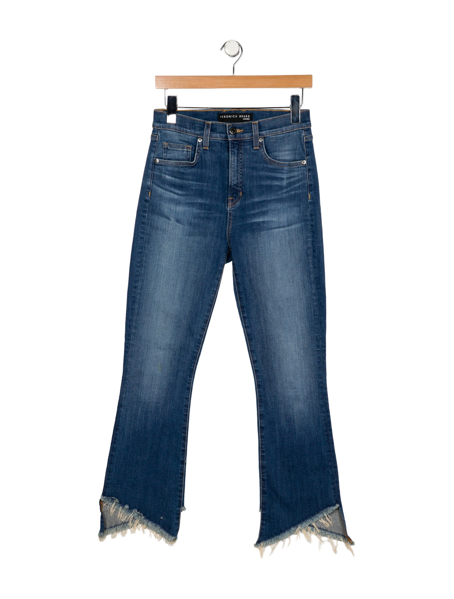 Veronica Beard High-Rise Straight Leg Jeans
