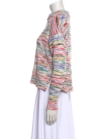 Veronica Beard Striped Mock Neck Sweater