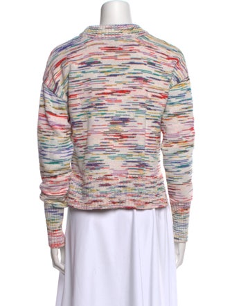 Veronica Beard Striped Mock Neck Sweater