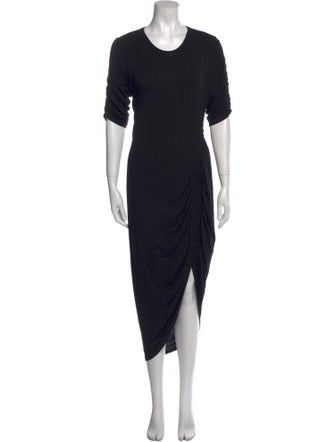 Veronica Beard Crew Neck Midi Length Dress