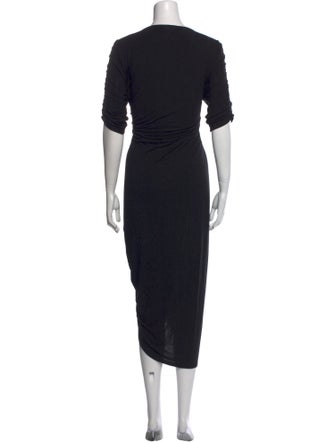 Veronica Beard Crew Neck Midi Length Dress
