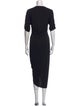 Veronica Beard Crew Neck Midi Length Dress