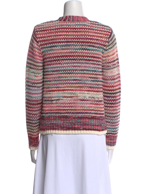 Veronica Beard Striped V-Neck Sweater