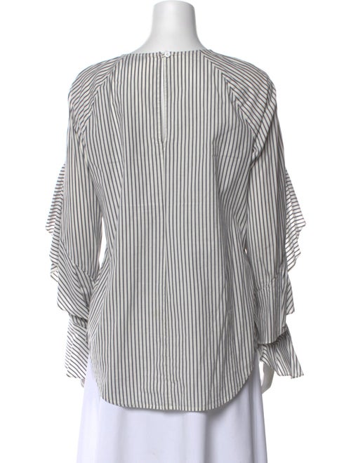 Veronica Beard Striped Off-The-Shoulder Blouse