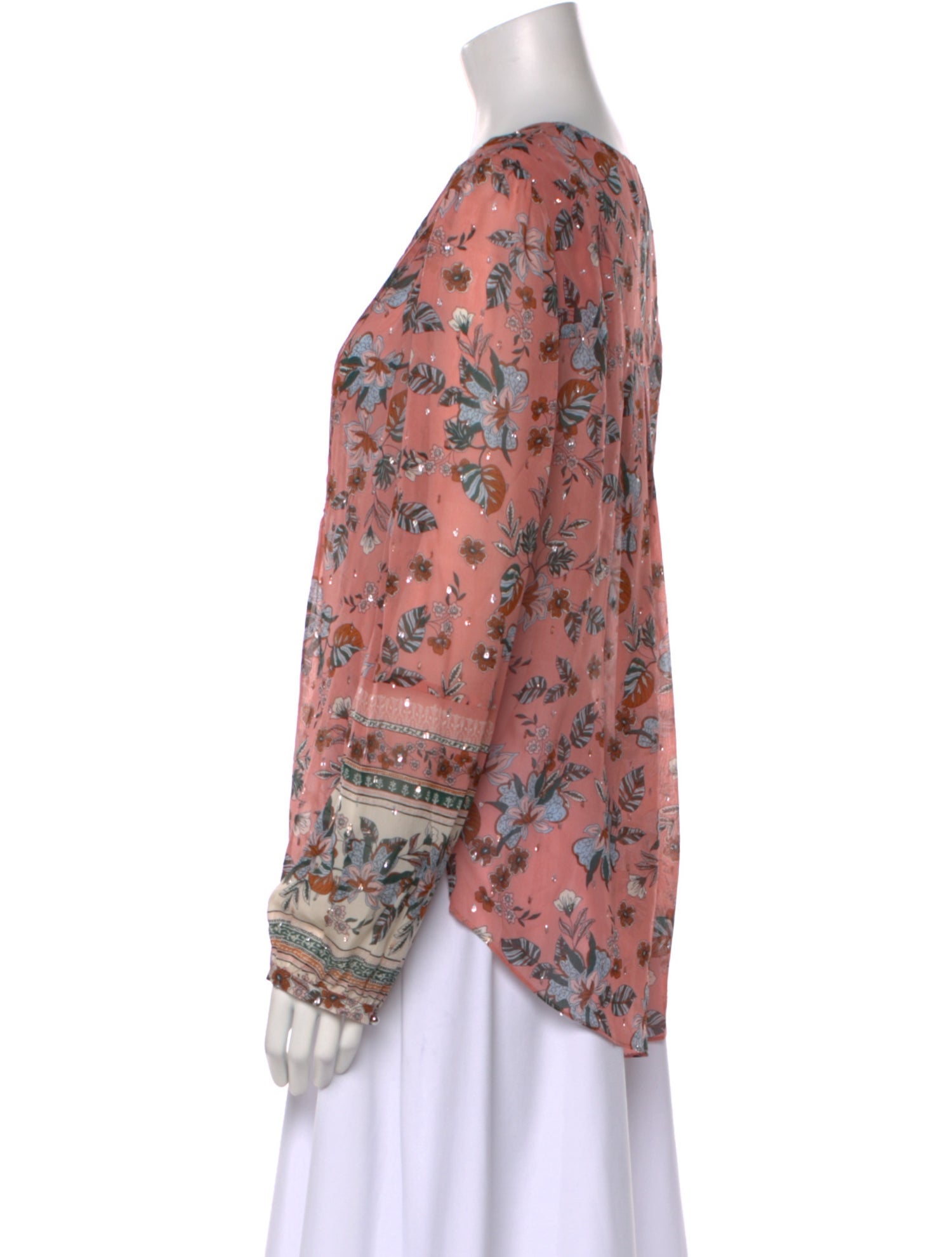 Veronica Beard Silk Floral Print Blouse w/ Tags