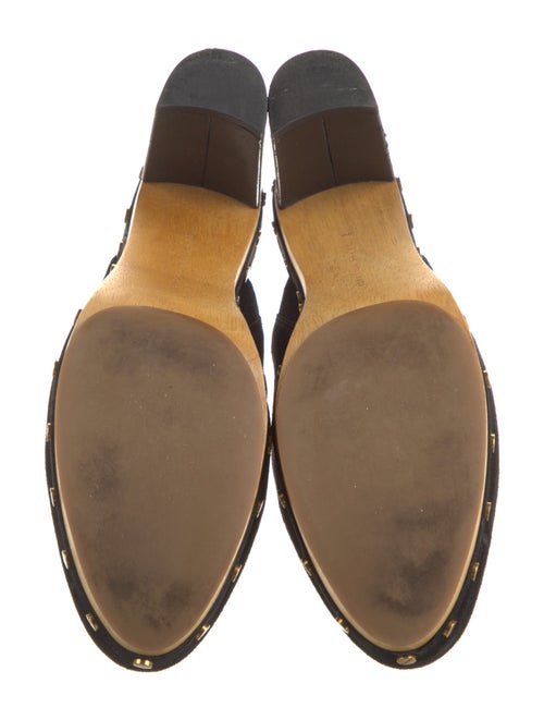 Veronica Beard Suede Studded Accents Mules