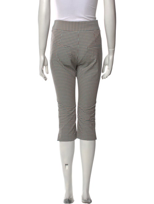 Veronica Beard Plaid Print Straight Leg Pants