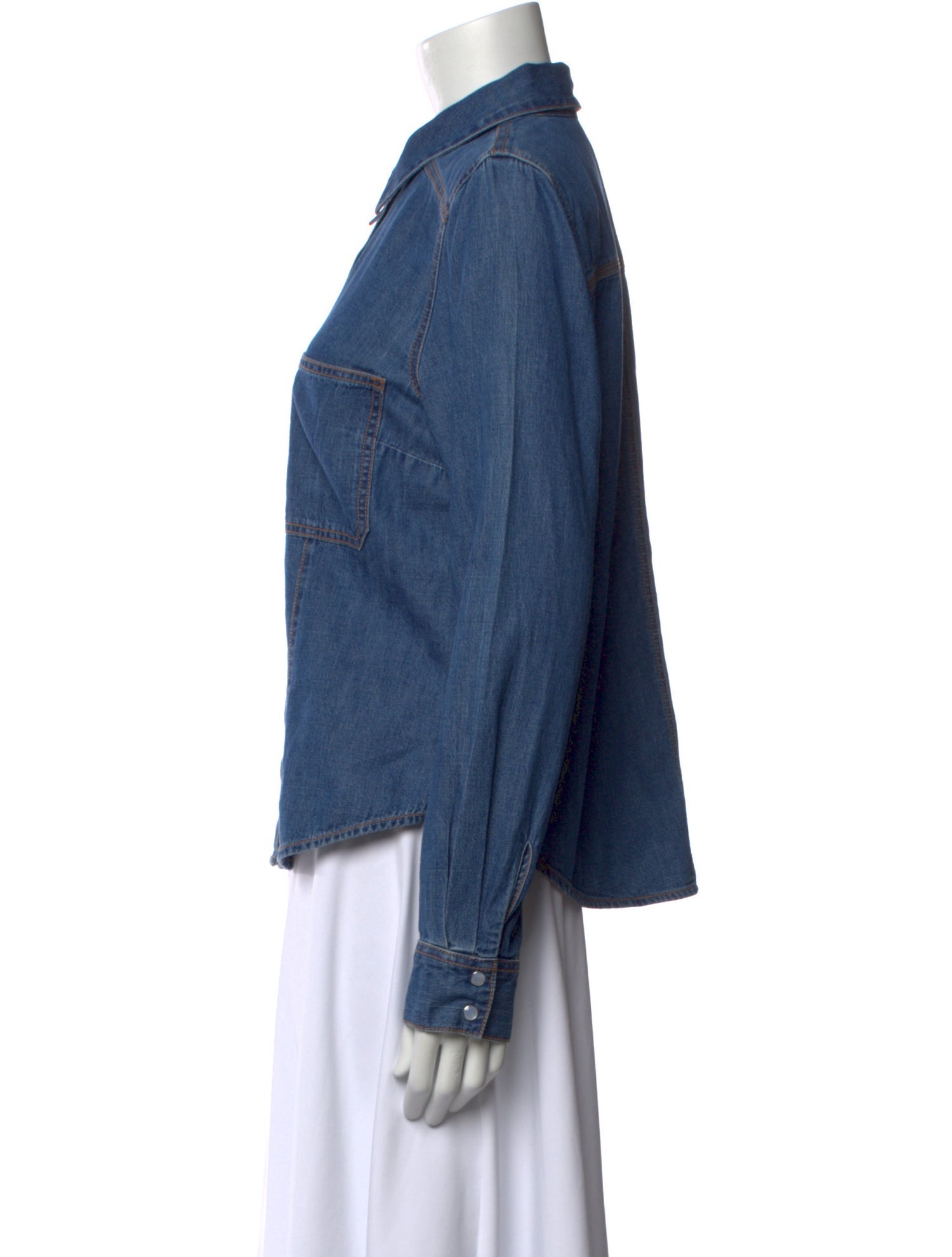 Veronica Beard Long Sleeve Button-Up Top