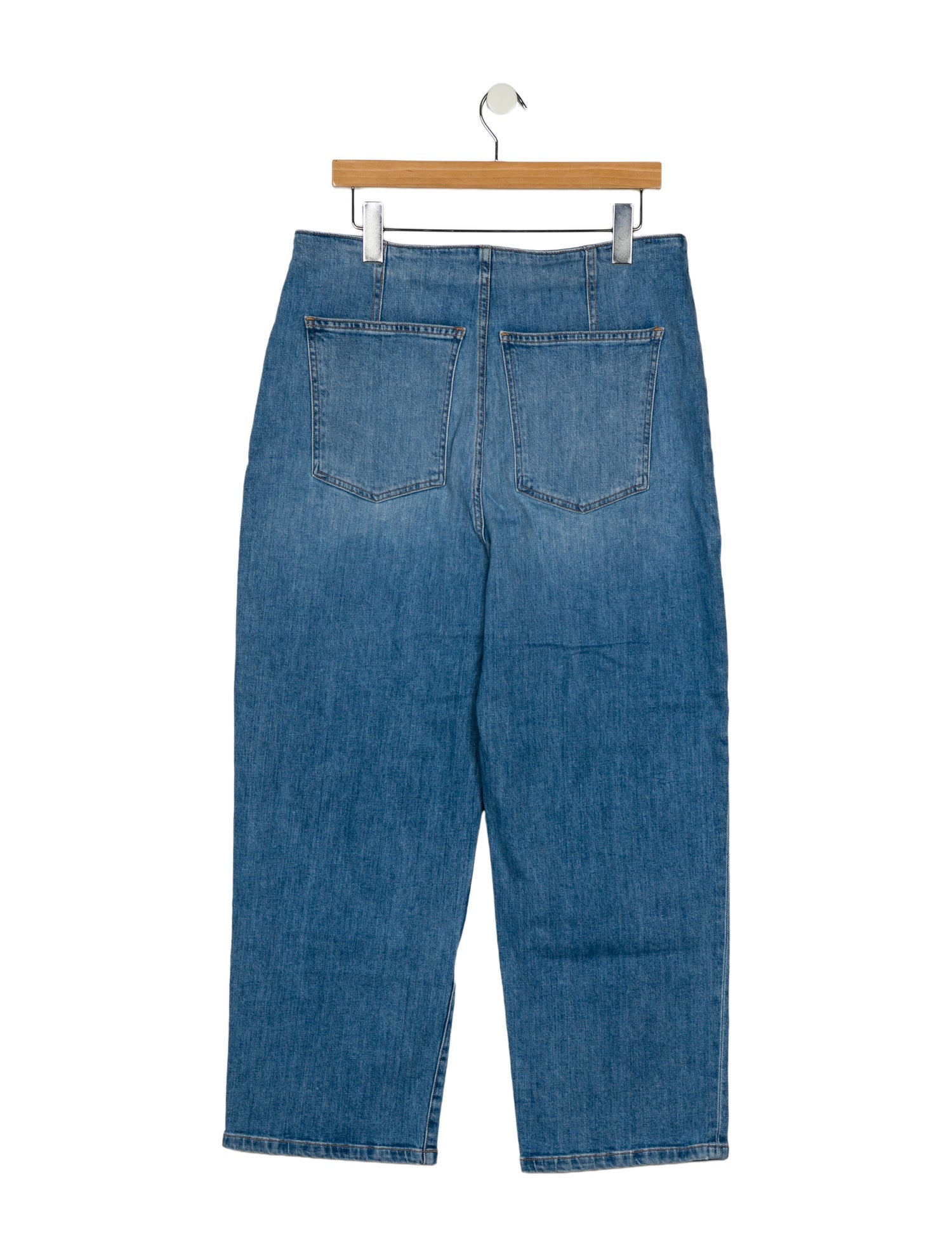 Veronica Beard High-Rise Wide Leg Jeans