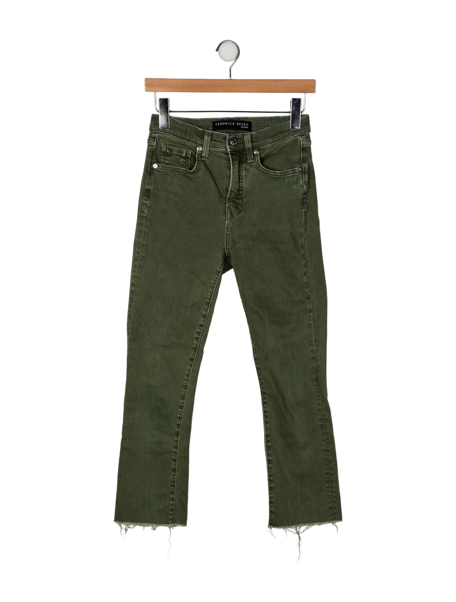 Veronica Beard Mid-Rise Straight Leg Jeans