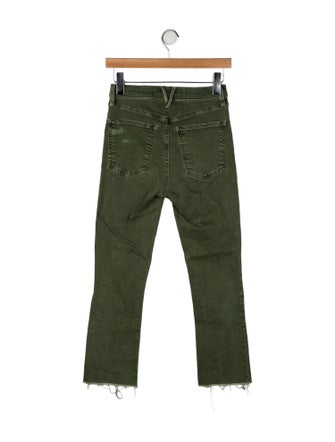 Veronica Beard Mid-Rise Straight Leg Jeans