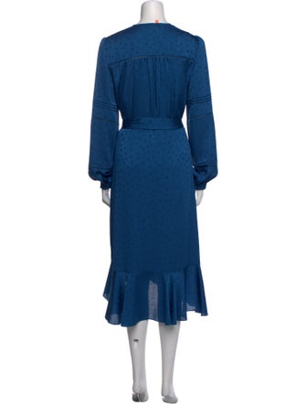 Veronica Beard V-Neck Midi Length Dress