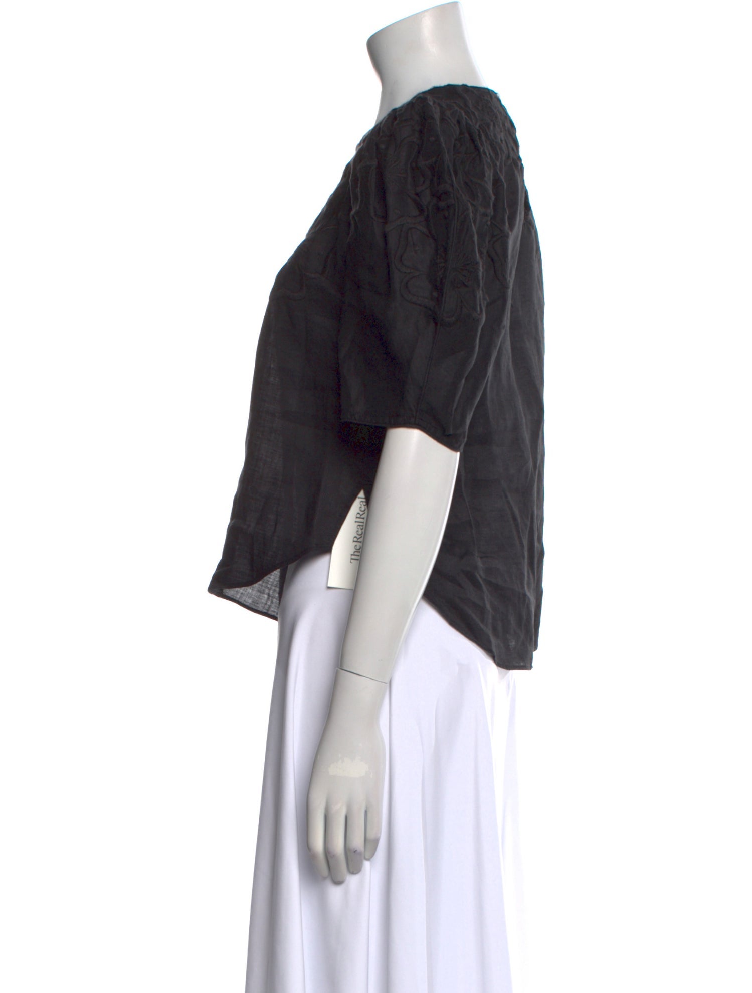 Veronica Beard Crew Neck Short Sleeve Top