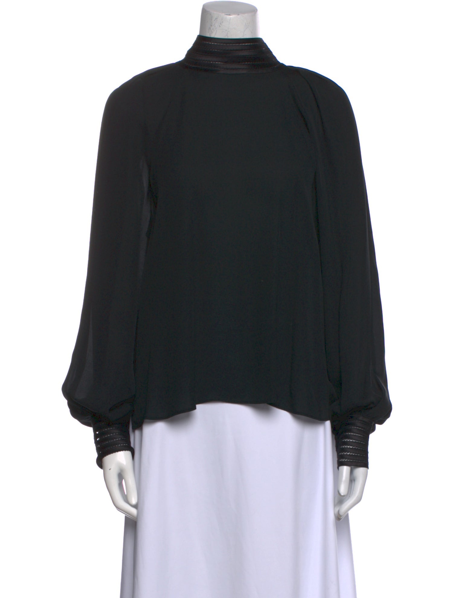 Veronica Beard Silk Turtleneck Sweatshirt