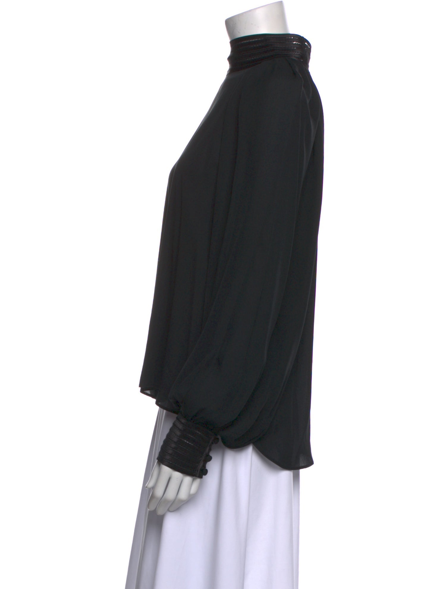 Veronica Beard Silk Turtleneck Sweatshirt