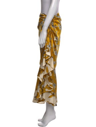 Veronica Beard Silk Midi Length Skirt
