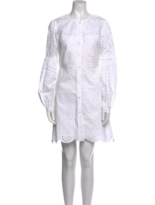 Veronica Beard Lace Pattern Mini Dress