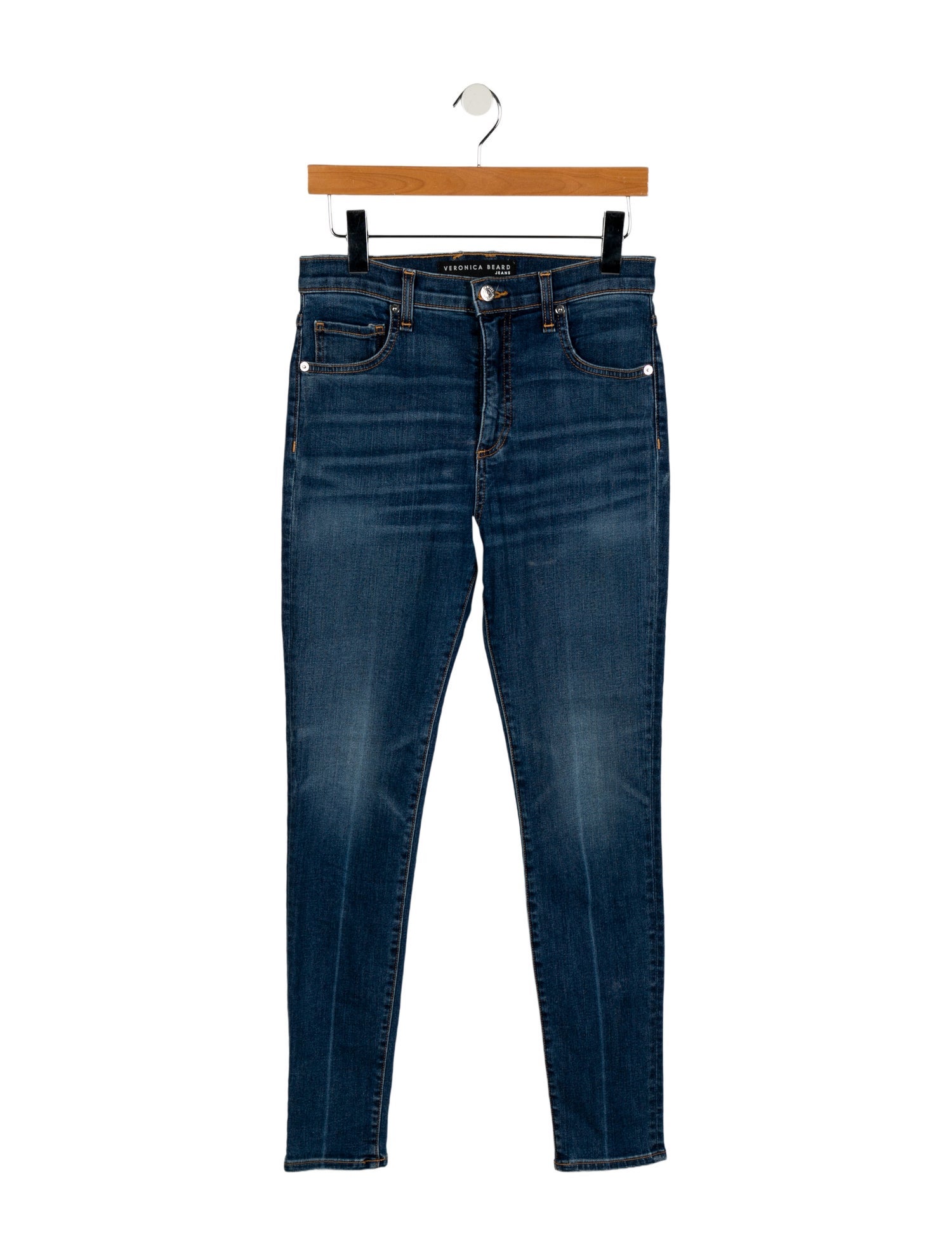 Veronica Beard Mid-Rise Skinny Leg Jeans