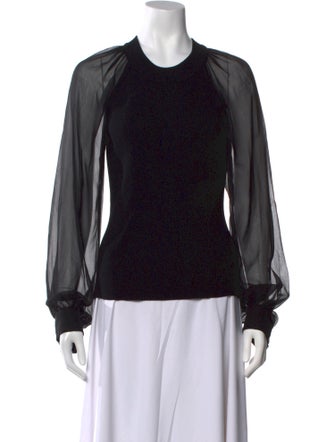 Veronica Beard Crew Neck Long Sleeve Sweatshirt