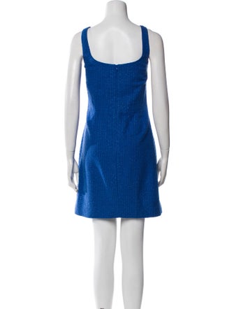 Veronica Beard Square Neckline Mini Dress