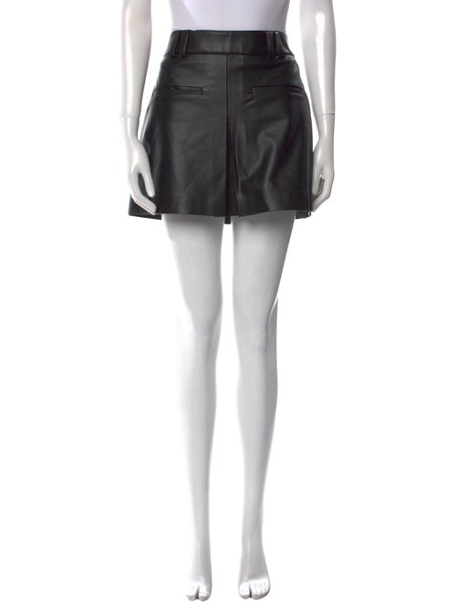 Veronica Beard Raw-Edge Trim Mini Skirt