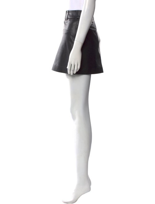 Veronica Beard Raw-Edge Trim Mini Skirt