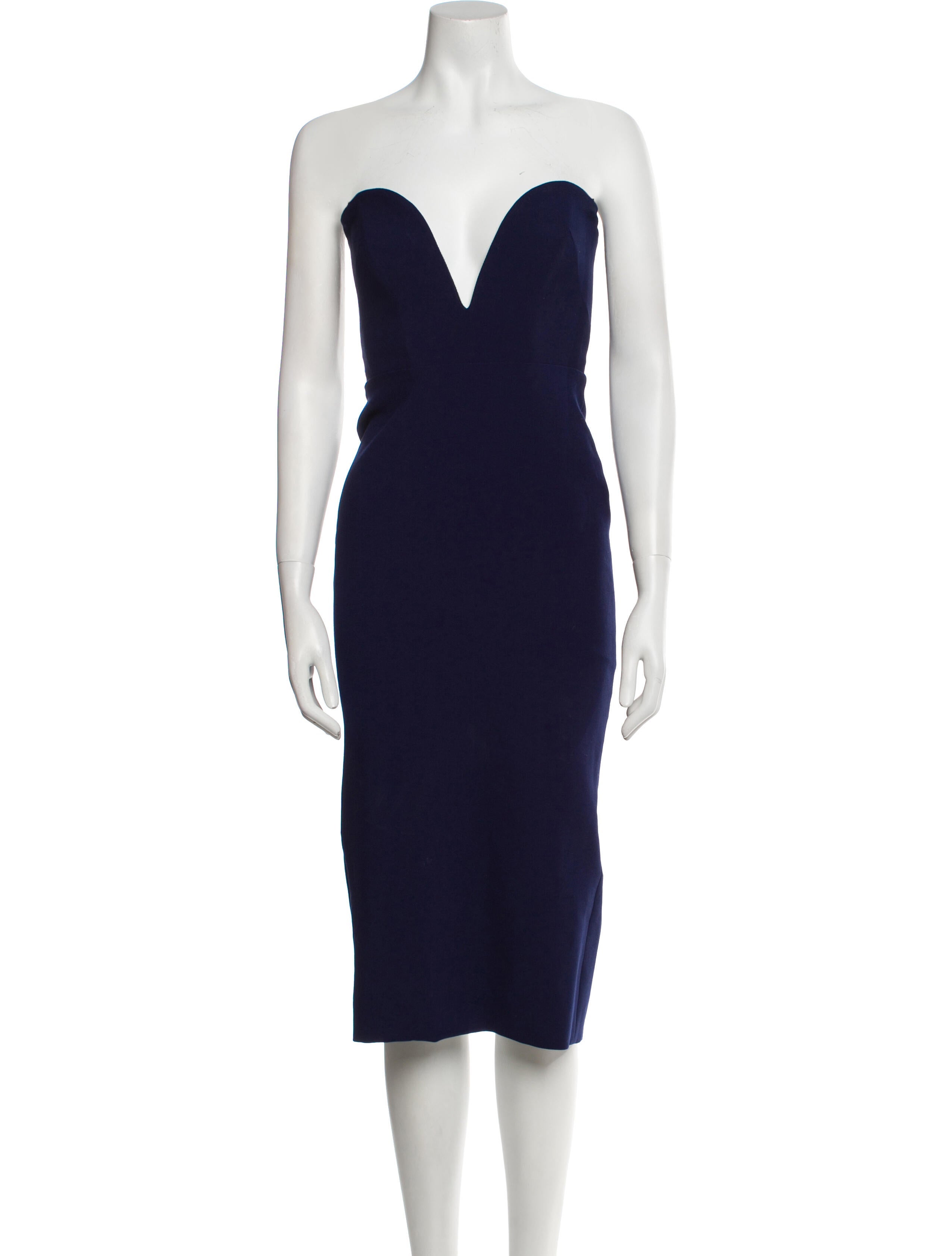 Veronica Beard Strapless Knee-Length Dress