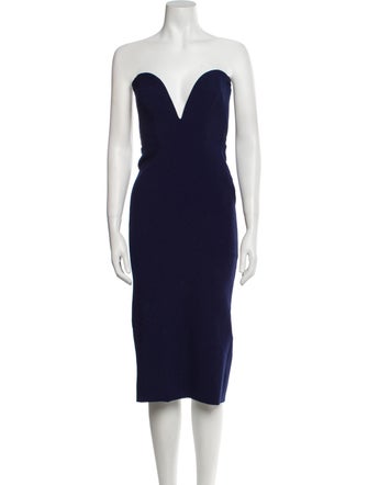 Veronica Beard Strapless Knee-Length Dress