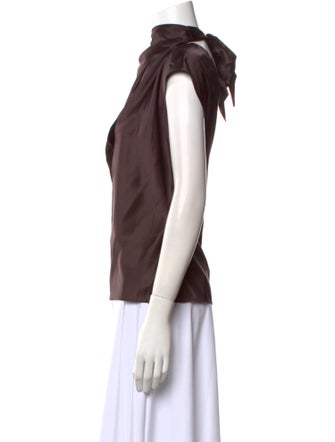Veronica Beard Cowl Neck Short Sleeve Top