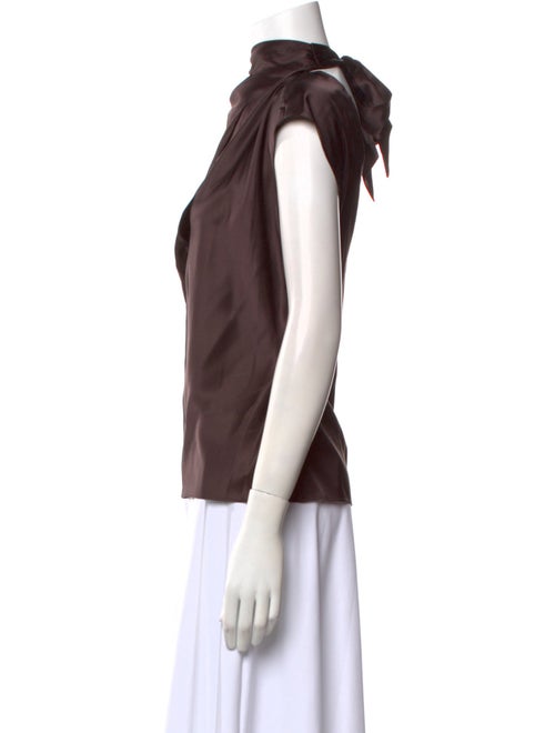 Veronica Beard Cowl Neck Short Sleeve Top