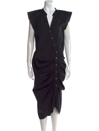 Veronica Beard V-Neck Midi Length Dress