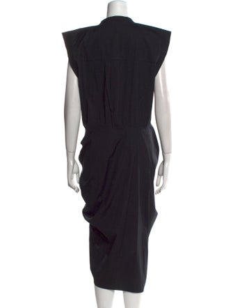 Veronica Beard V-Neck Midi Length Dress
