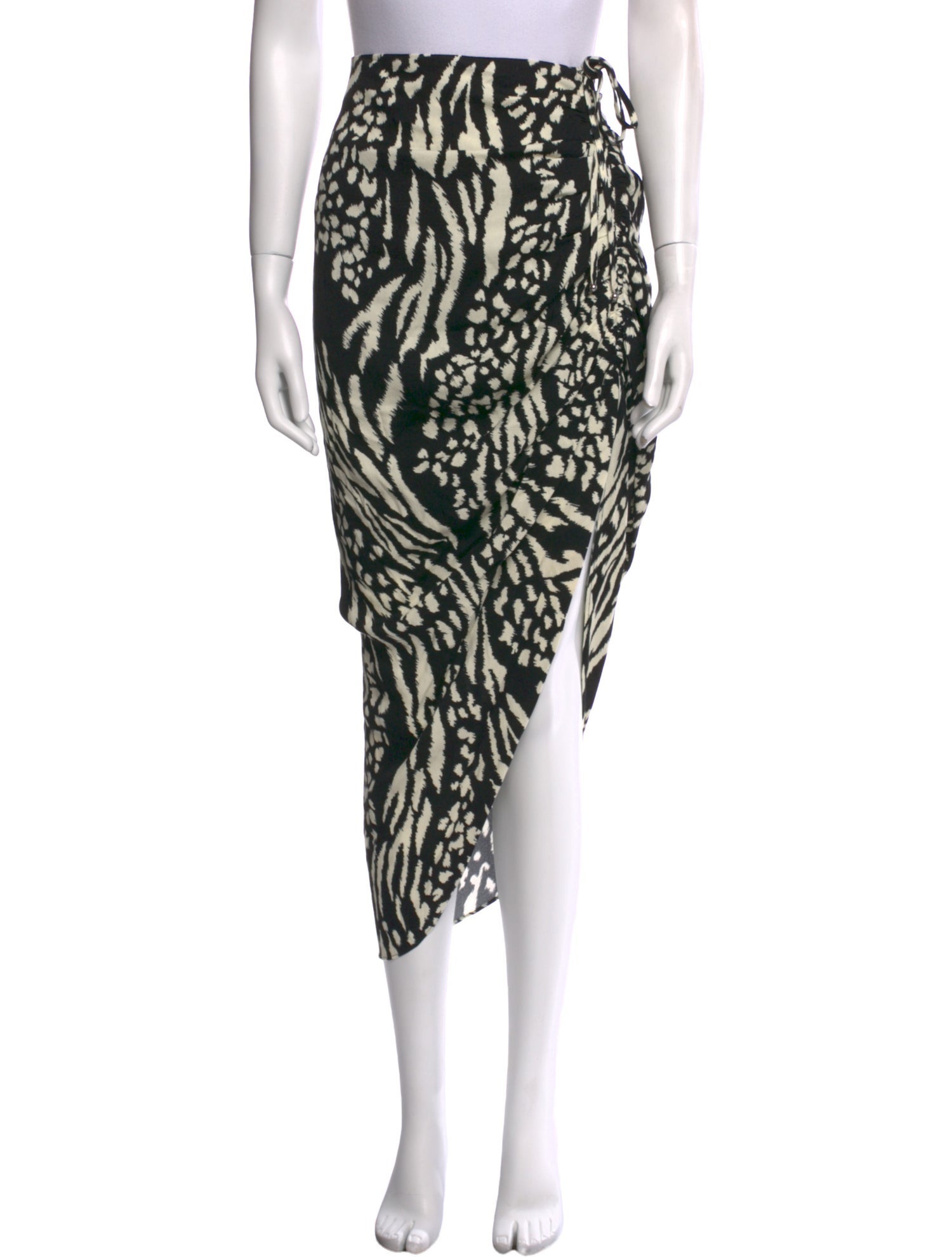 Veronica Beard Animal Print Midi Length Skirt