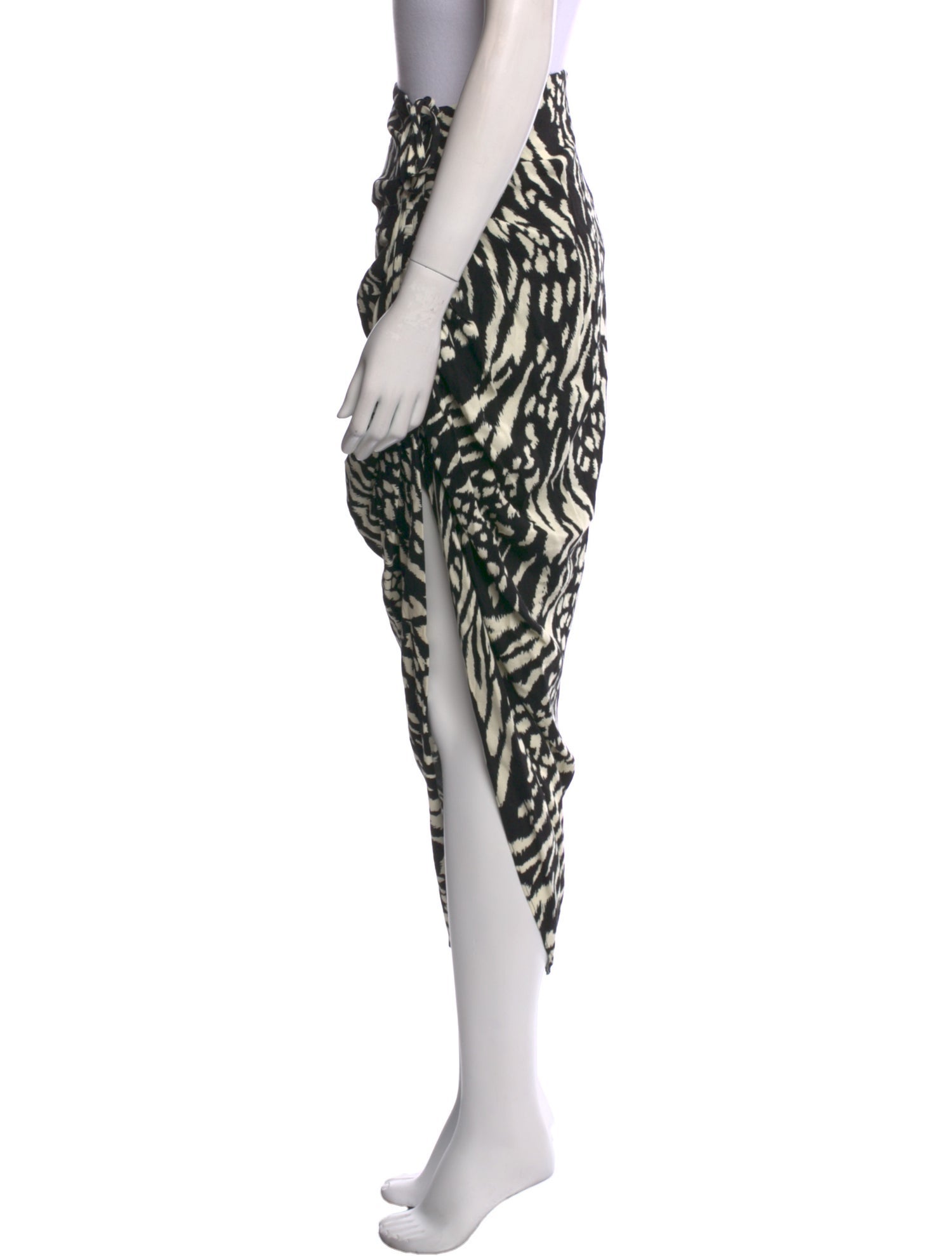Veronica Beard Animal Print Midi Length Skirt