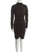 Veronica Beard Turtleneck Knee-Length Dress