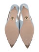 Veronica Beard Denim Colorblock Pattern Slingback Pumps