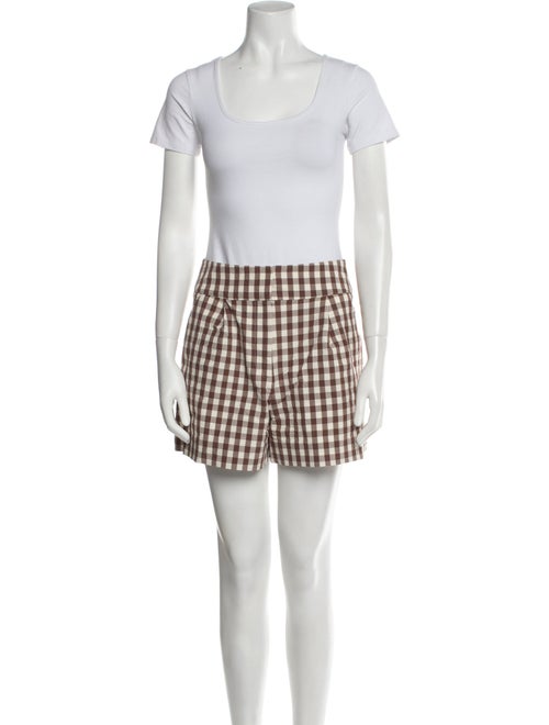 Veronica Beard Plaid Print Short Set