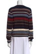 Veronica Beard Striped Crew Neck Sweatshirt