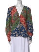 Veronica Beard Silk Floral Print Blouse