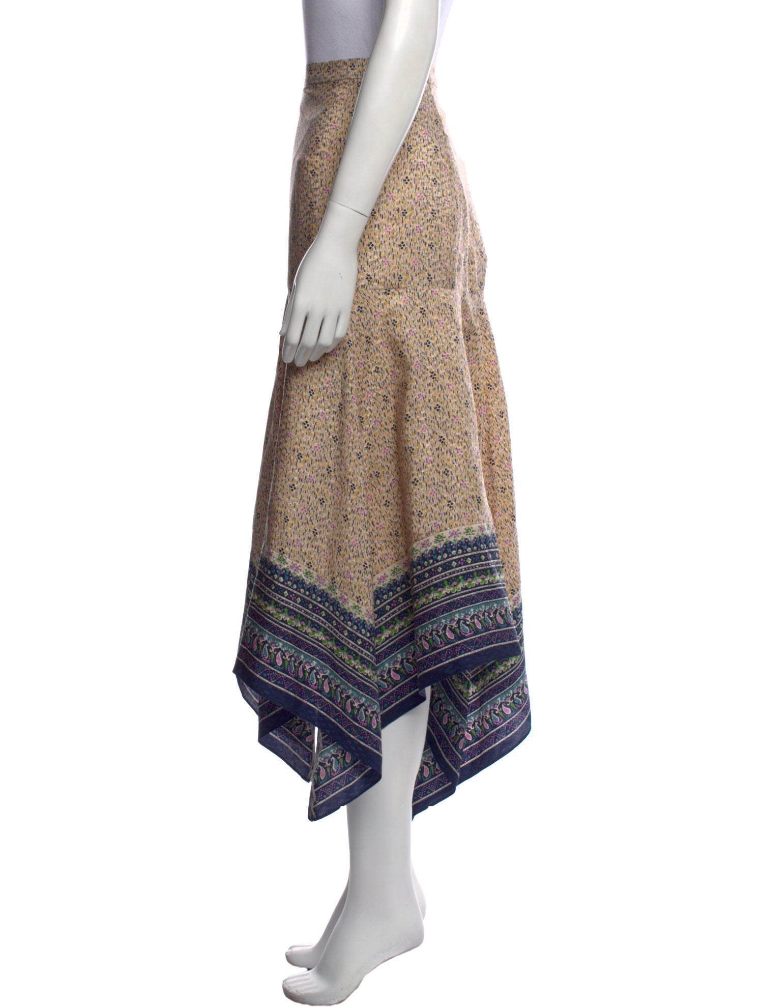 Veronica Beard Silk Midi Length Skirt