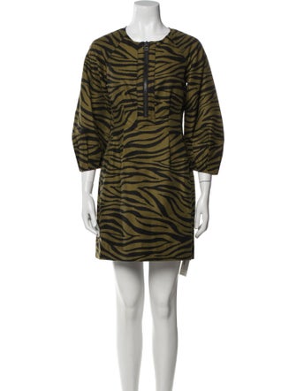 Veronica Beard Animal Print Mini Dress