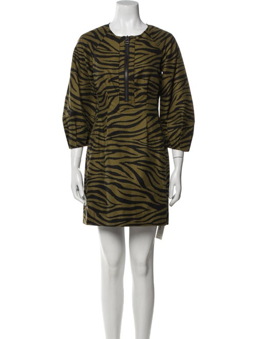 Veronica Beard Animal Print Mini Dress