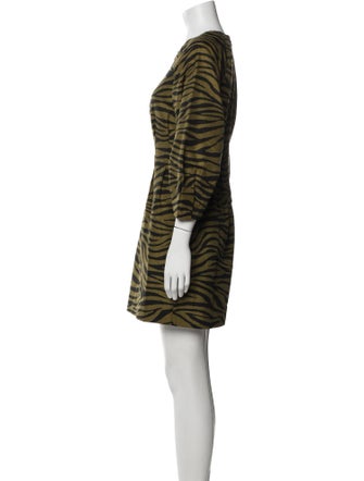 Veronica Beard Animal Print Mini Dress