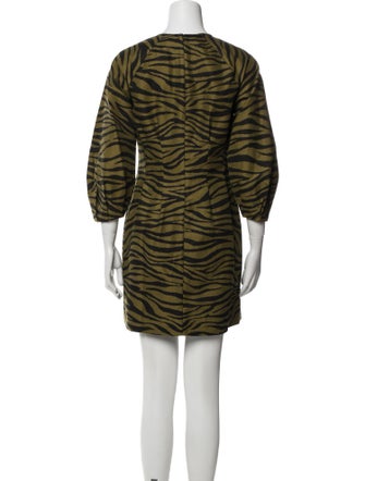 Veronica Beard Animal Print Mini Dress