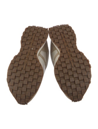 Veronica Beard Leather Colorblock Pattern Sneakers