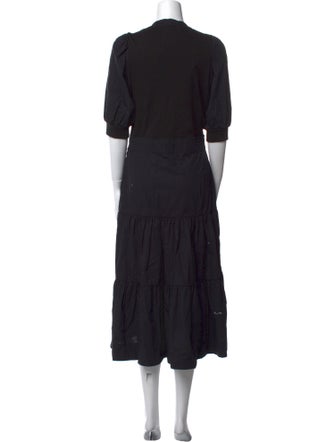 Veronica Beard V-Neck Long Dress