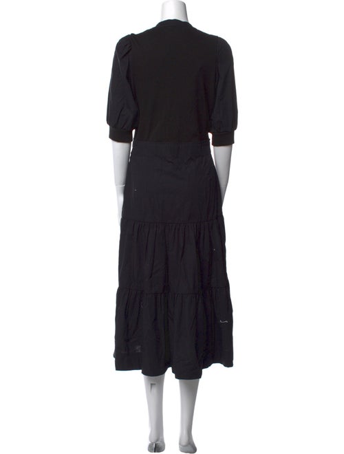 Veronica Beard V-Neck Long Dress