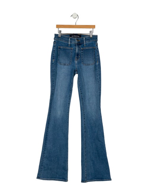 Veronica Beard Mid-Rise Wide Leg Jeans
